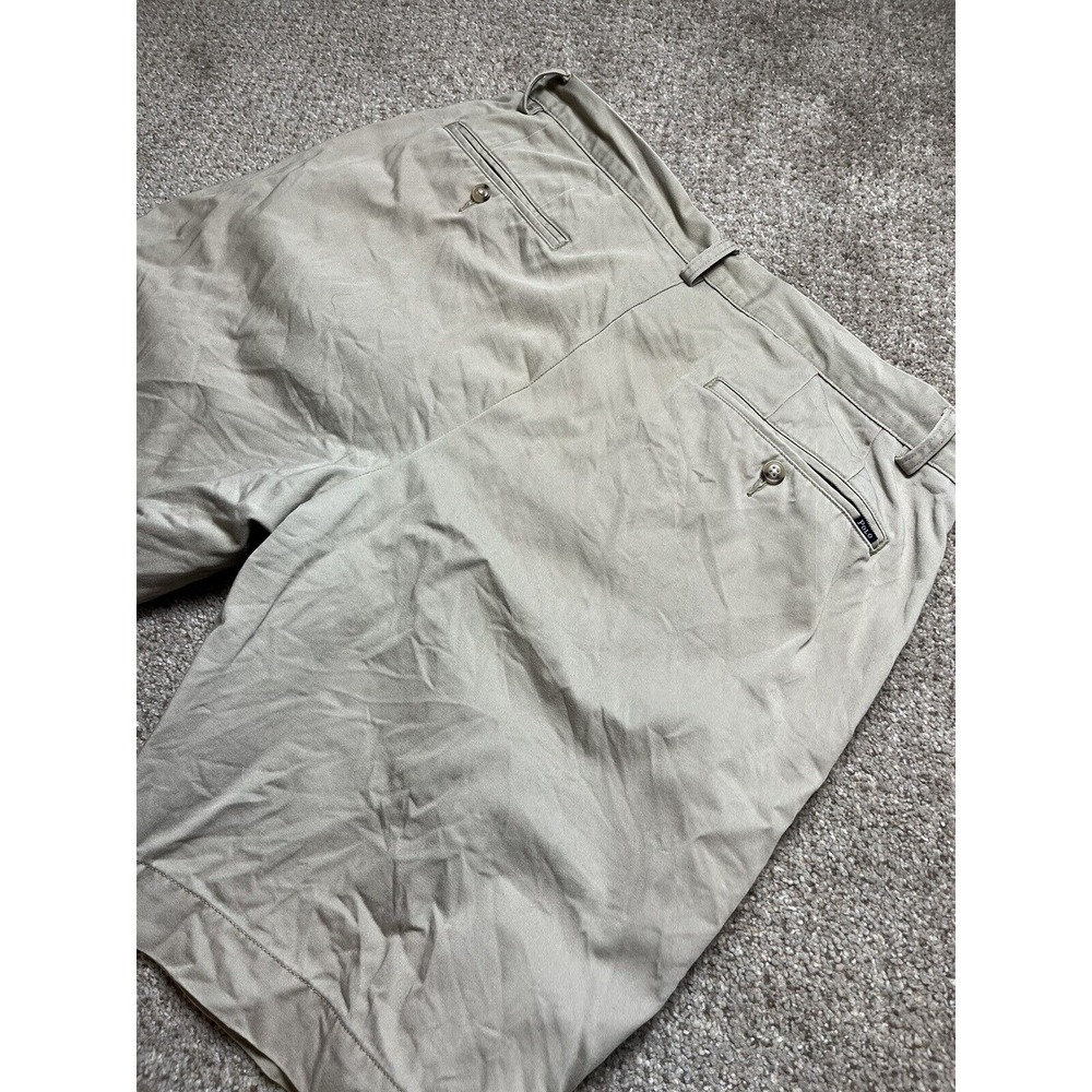 Polo Ralph Lauren Men's Chino Shorts Classic Fit Tan Beige Khaki‎ Size 35 Cotton